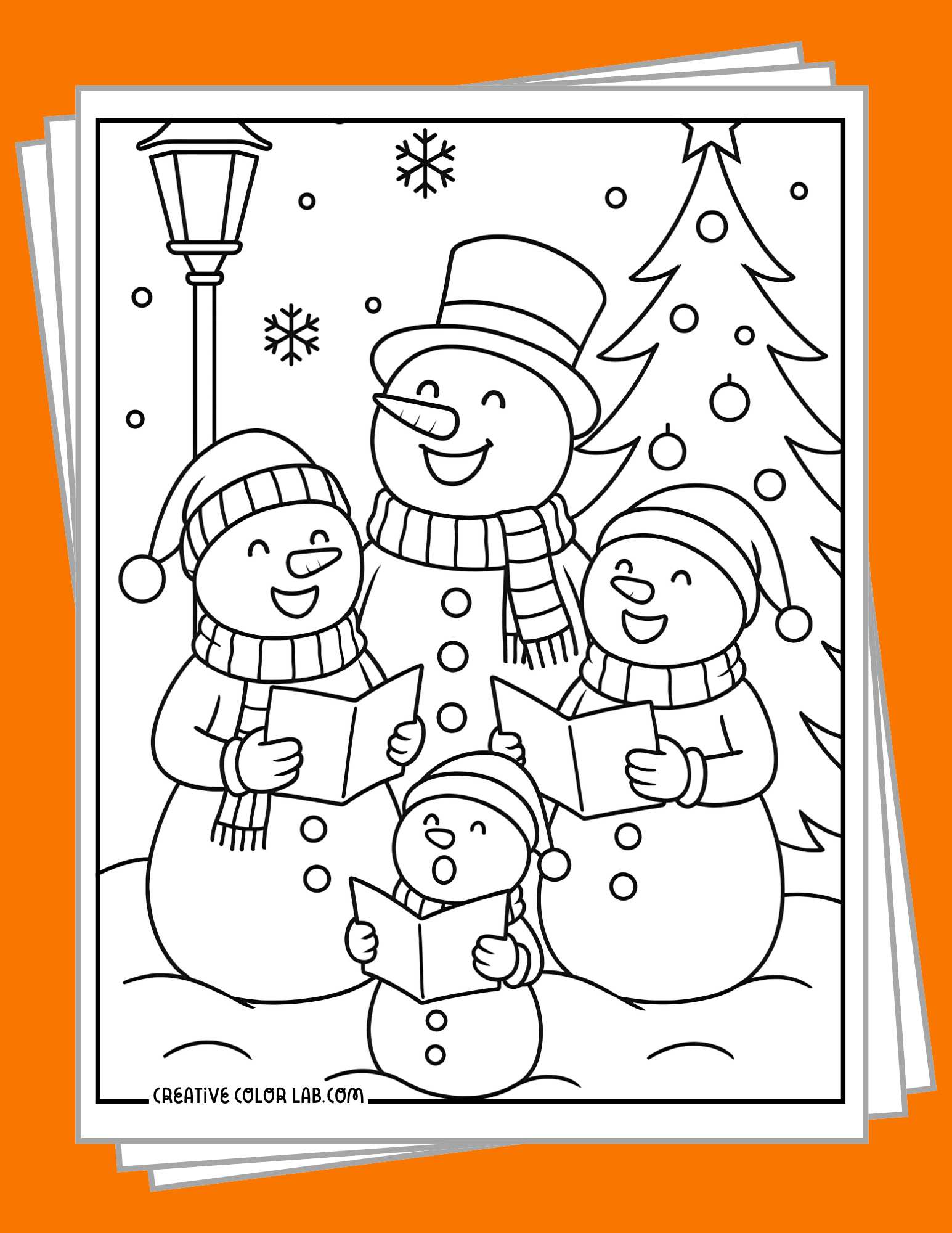 snowman coloring pages | free printable pdfs